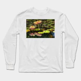 Flowers in a Pond Long Sleeve T-Shirt